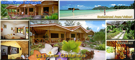Gellwien-Tours, Le Laurier Gästehaus, Praslin Seychellen